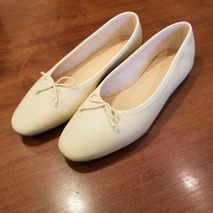 J. Crew size 10 Zoe leather ballet flats NWB
